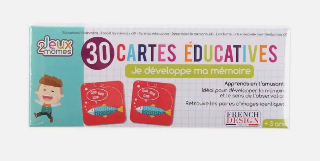 Carte éducative, je développe ma mémoire